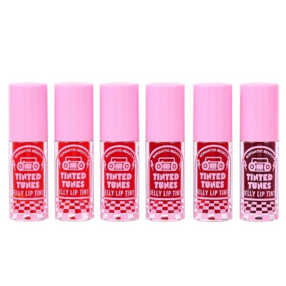 Romantic Beauty Tinted Tunes Jelly Lip Tint 6 Color Set*Inside cassette*GIFTABLE - Picture 2 of 2